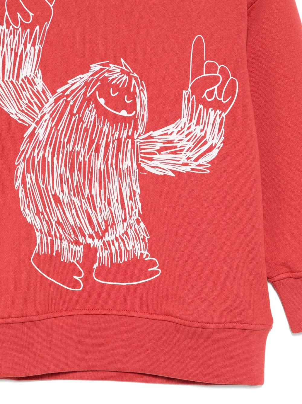 Stella McCartney Kids Sweater met grafische print Rood