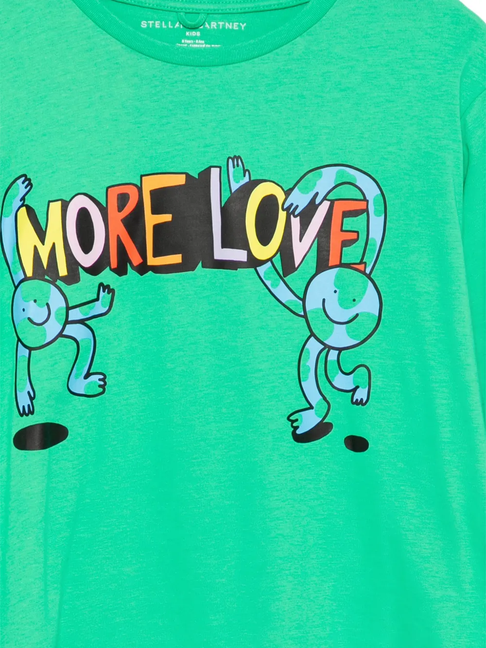 Stella Mccartney Graphic-printed T-shirt In Green