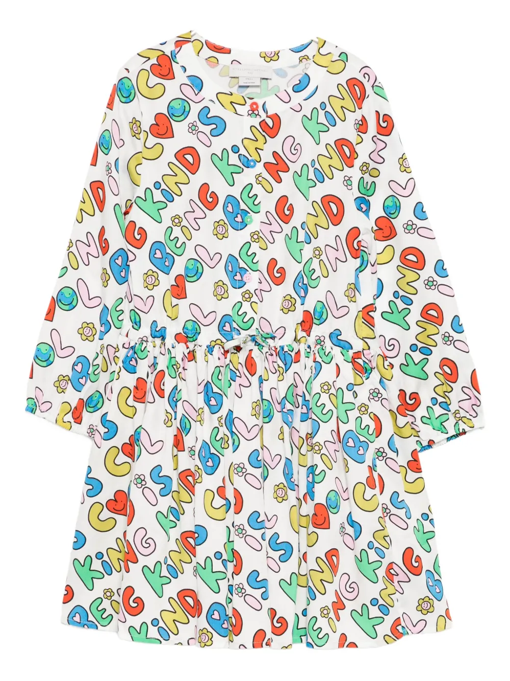Stella McCartney Kids Blousejurk met all-over print Wit