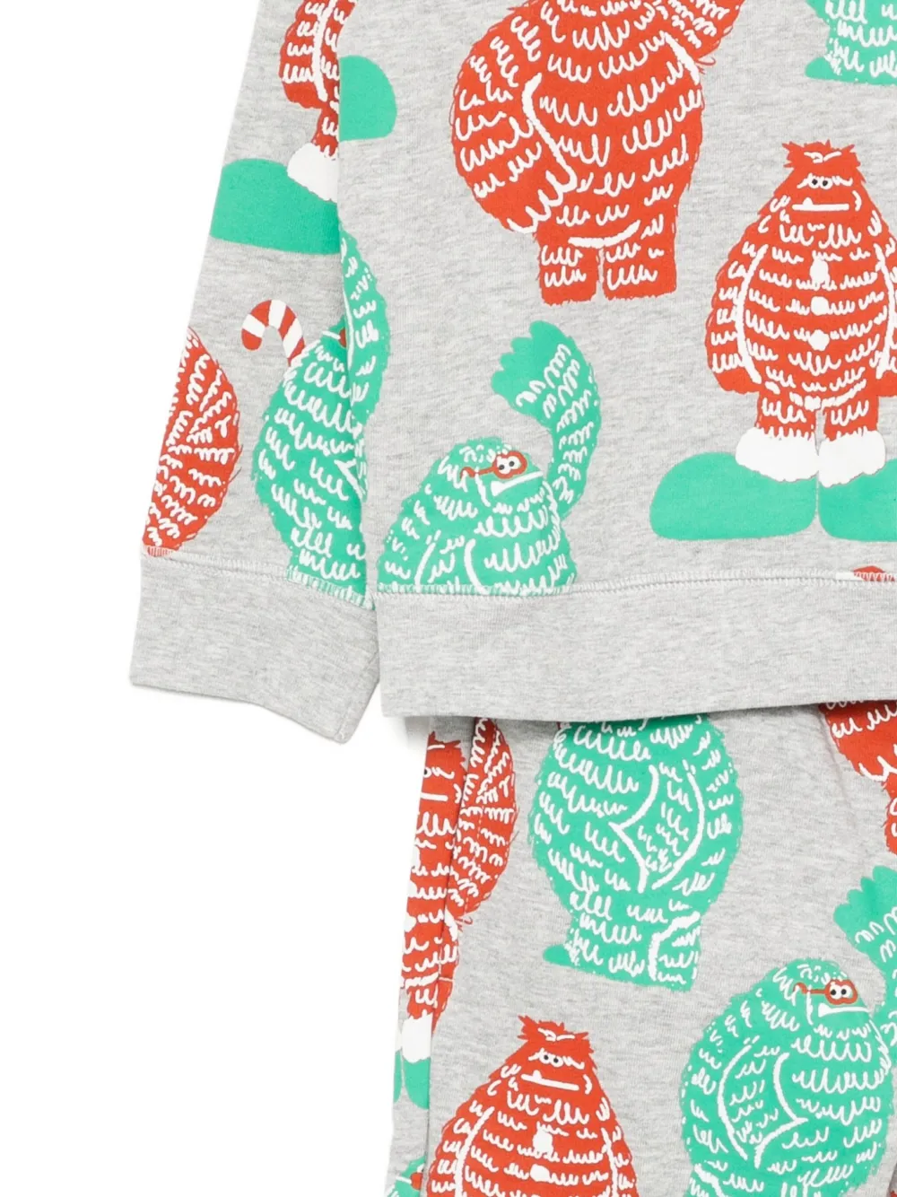 Stella McCartney Kids Trainingspak met monsterprint Grijs