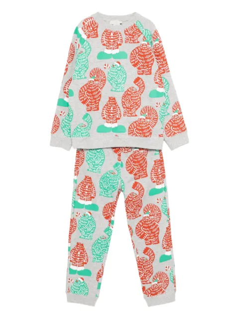 Stella McCartney Kids traje deportivo con monstruo estampado