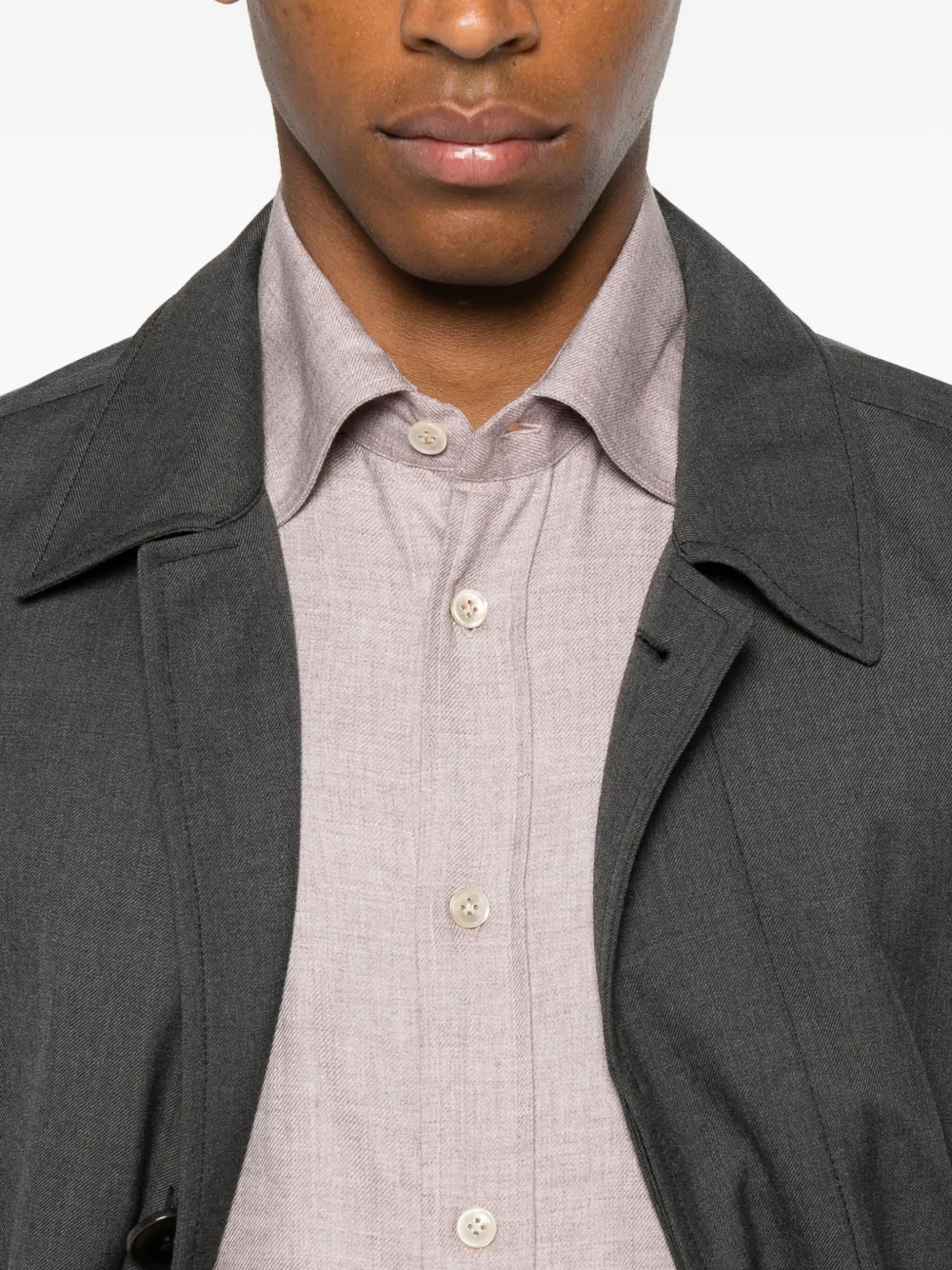 Eleventy button-down shirt Rood