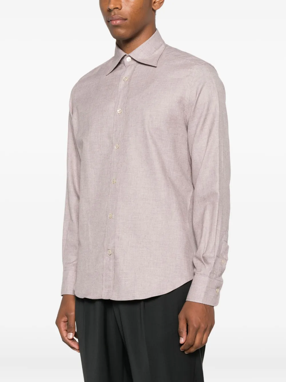 Eleventy button-down shirt Rood