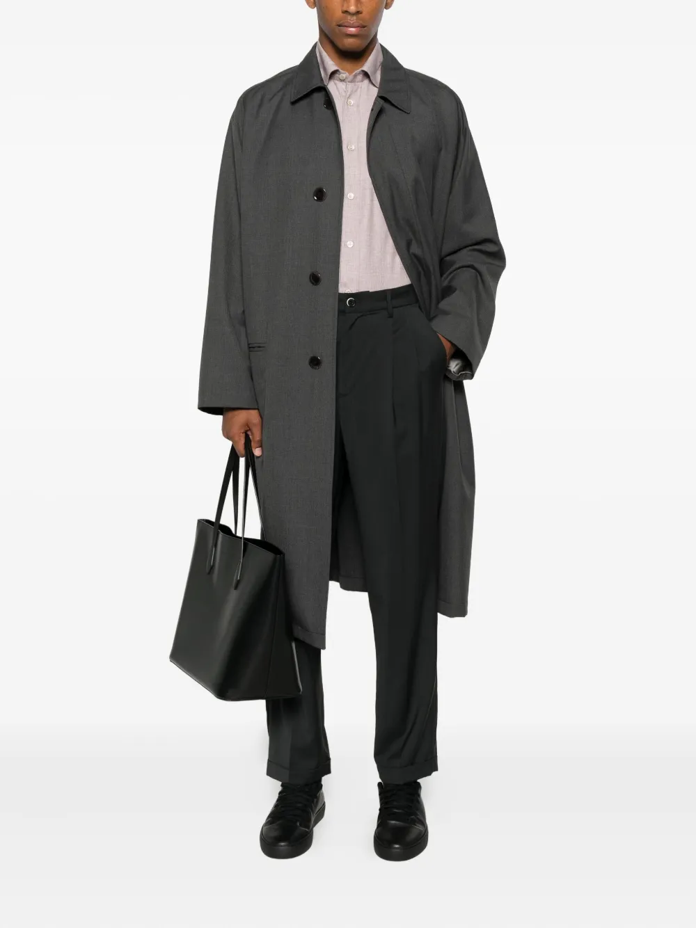 Eleventy button-down shirt Rood