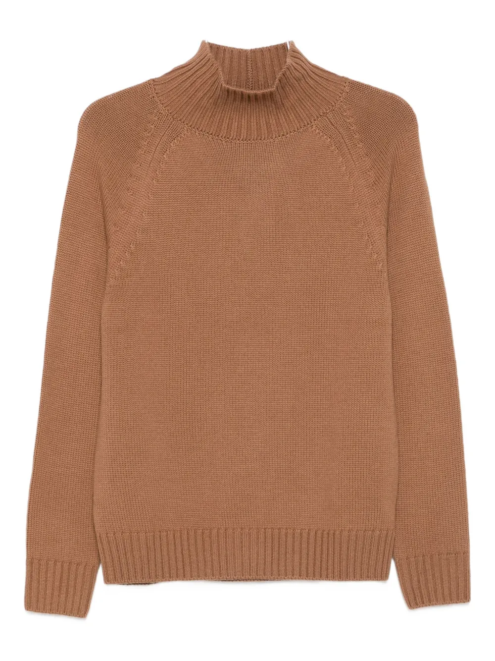 Eleventy high-neck raglan-sleeve sweater Bruin