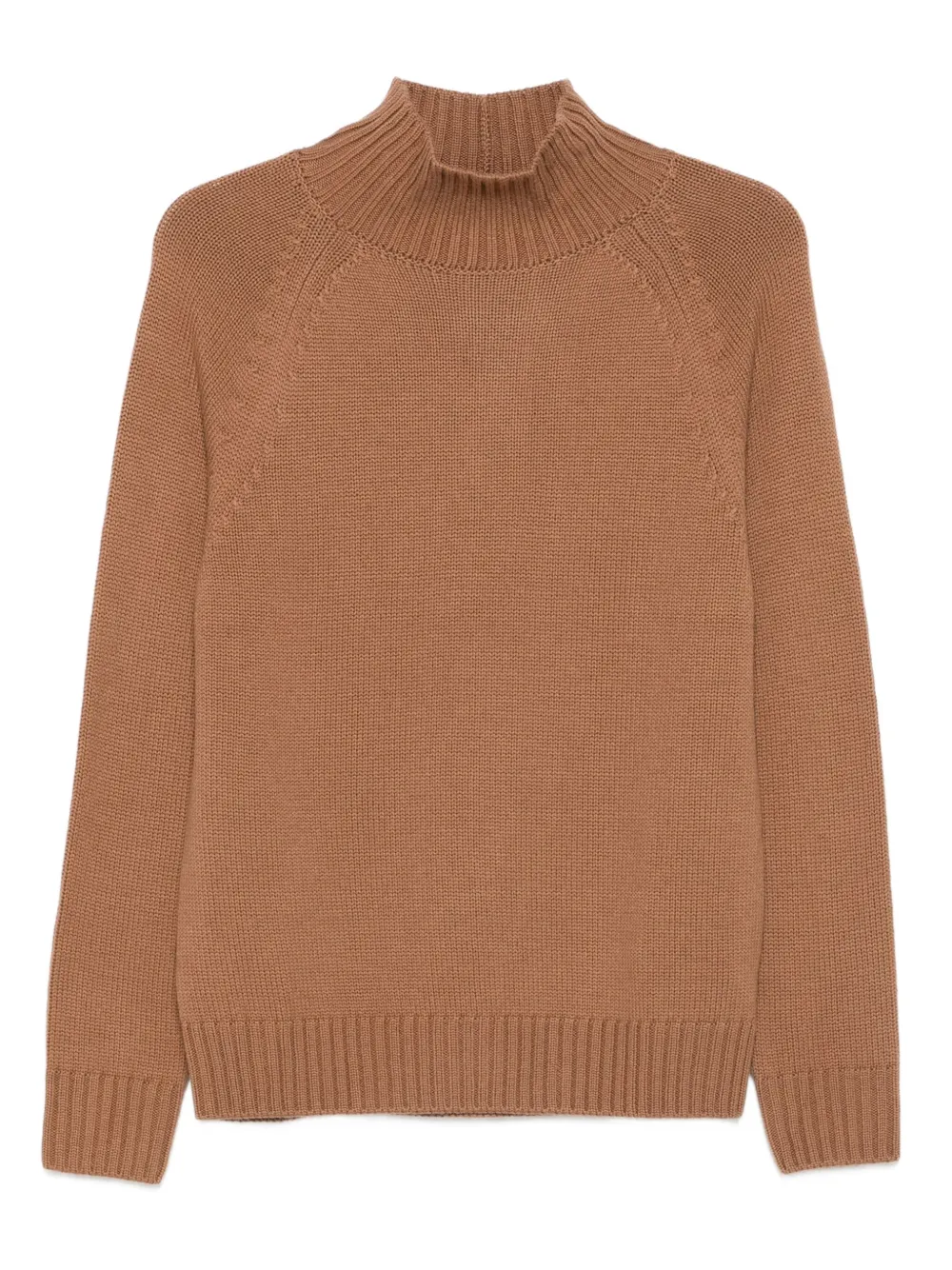 Eleventy high-neck raglan-sleeve sweater Bruin