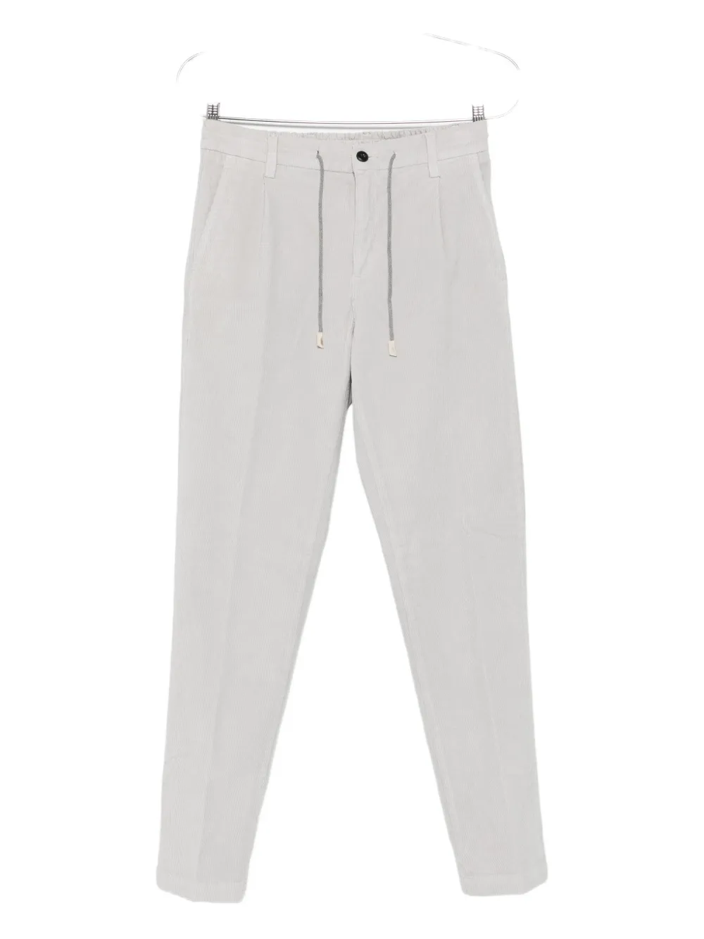 Eleventy pleated drawstring trousers Grijs