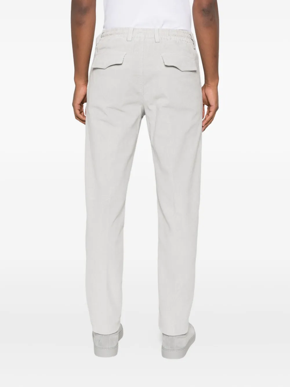 Eleventy pleated drawstring trousers Grijs