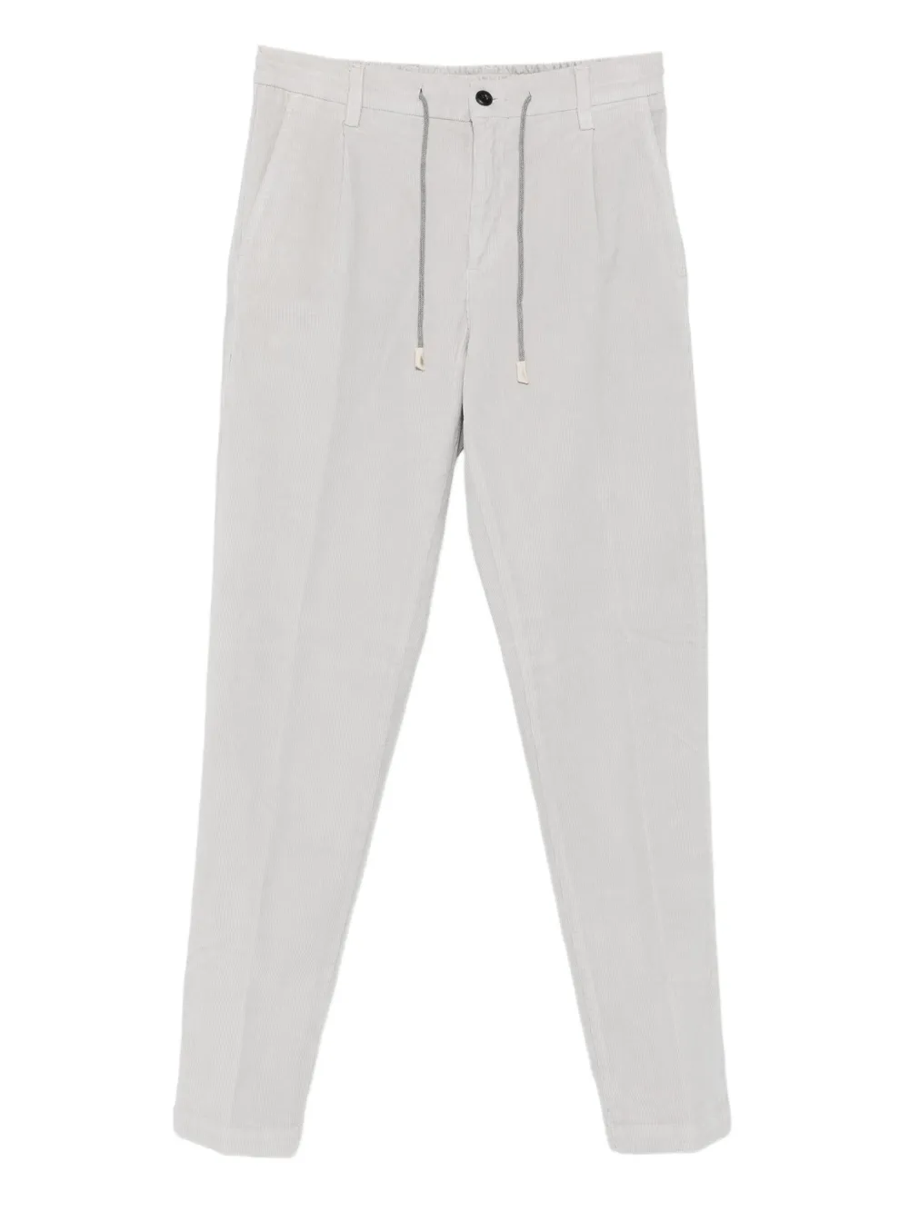 Eleventy pleated drawstring trousers Grijs