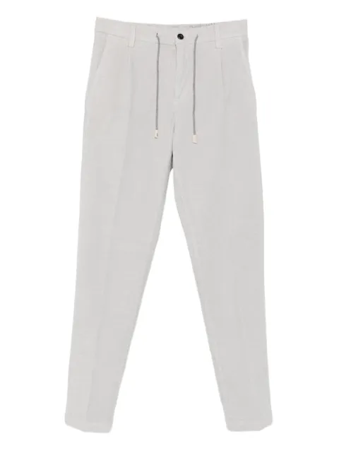 Eleventy pleated drawstring trousers