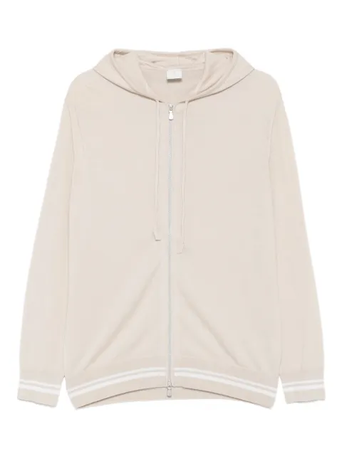 Eleventy hooded zip-up sweater