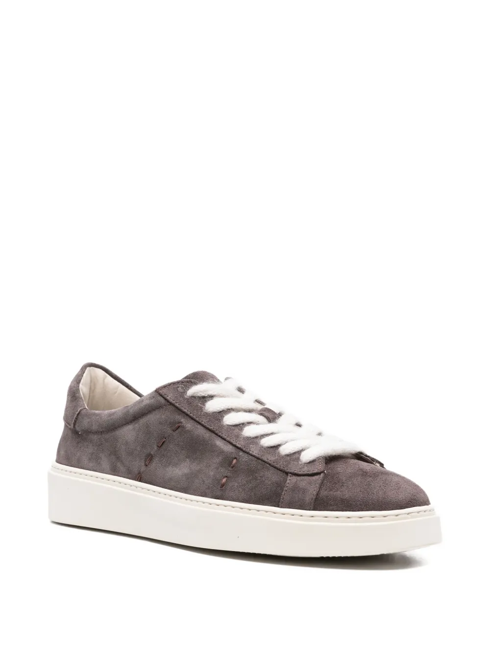 Eleventy suede lace-up trainers Purple