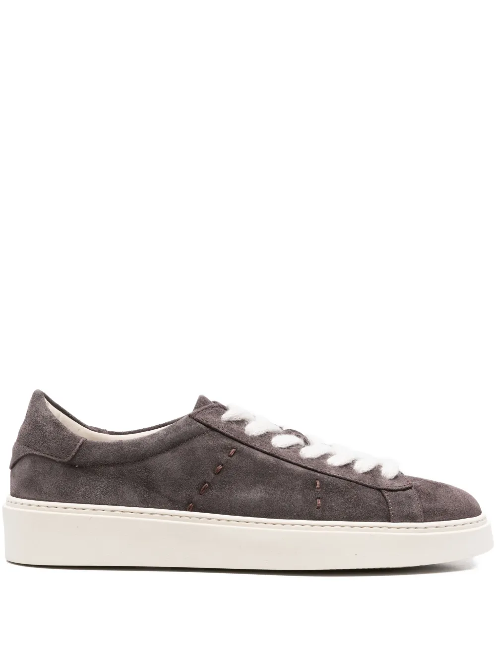 Eleventy suede lace-up trainers Purple
