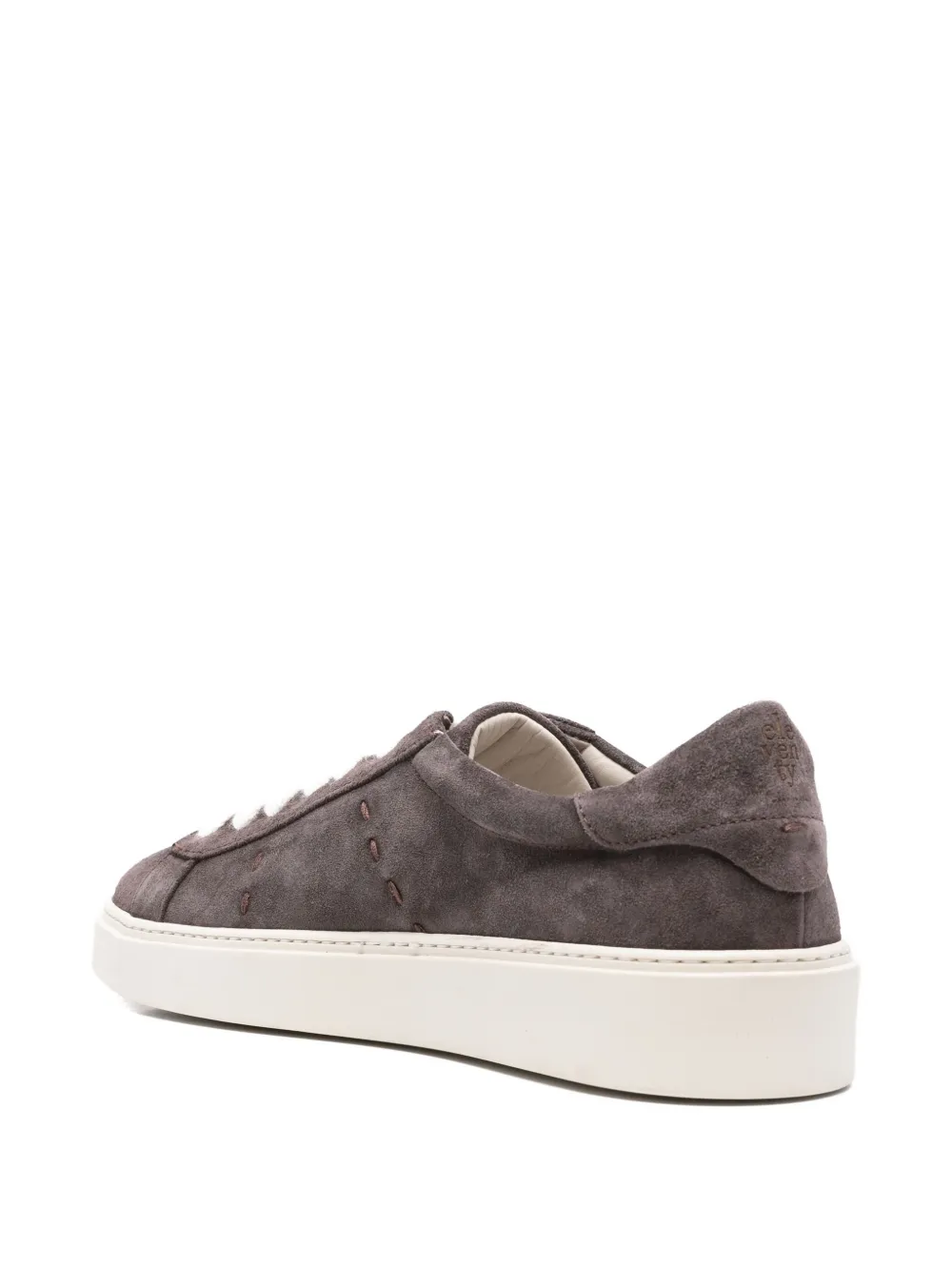 Eleventy suede lace-up trainers Purple