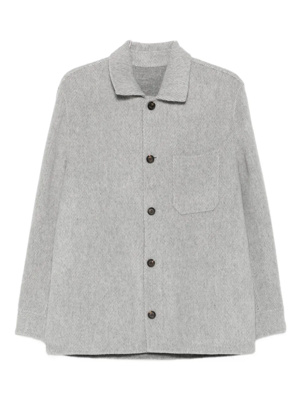Eleventy herringbone wool jacket Grijs