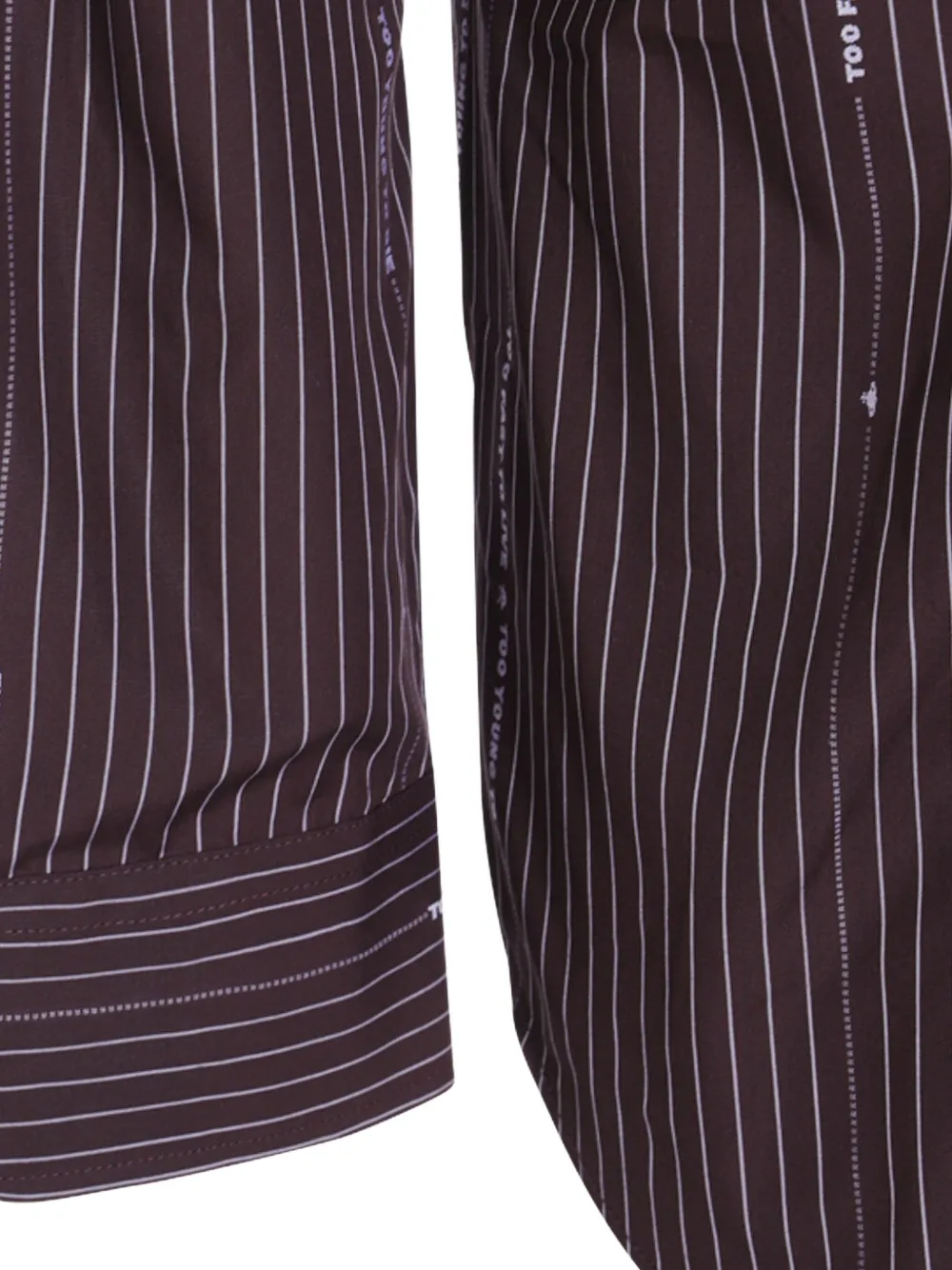 Vivienne Westwood Orb-motif pinstripe shirt Rood