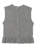 Cecilie Bahnsen Bill ruffled vest - Grey