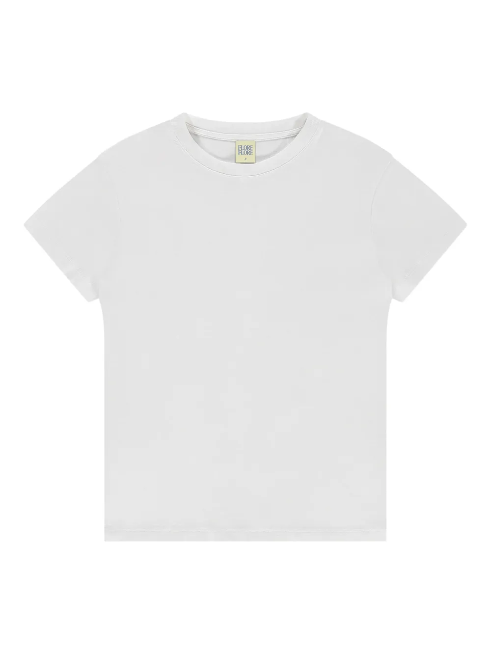 FLORE FLORE short-sleeve crew-neck T-shirt - ホワイト FLORE FLORE short-sleeve crew-neck T-shirt - ホワイト