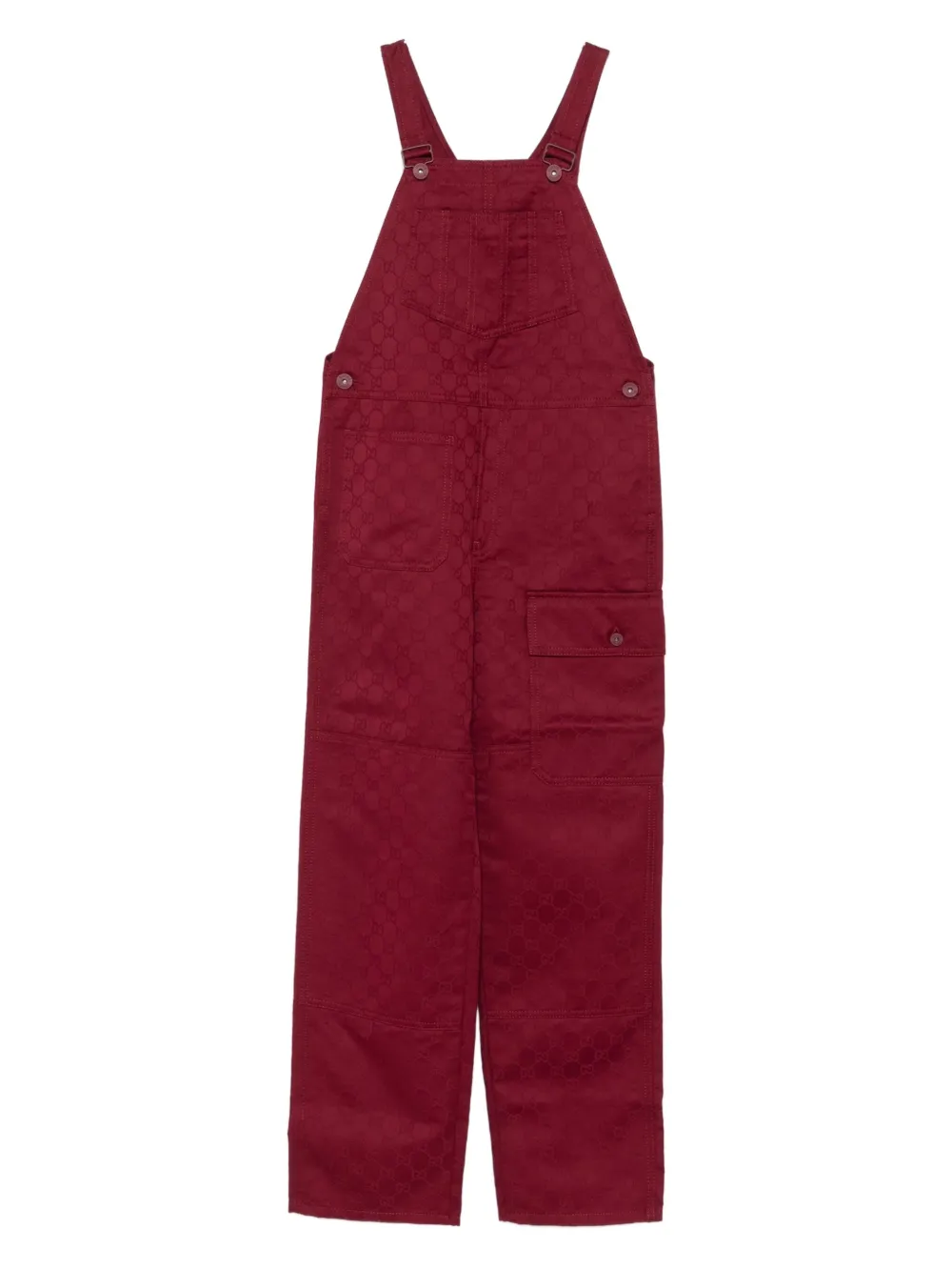Gucci Kids Geweven overall Rood