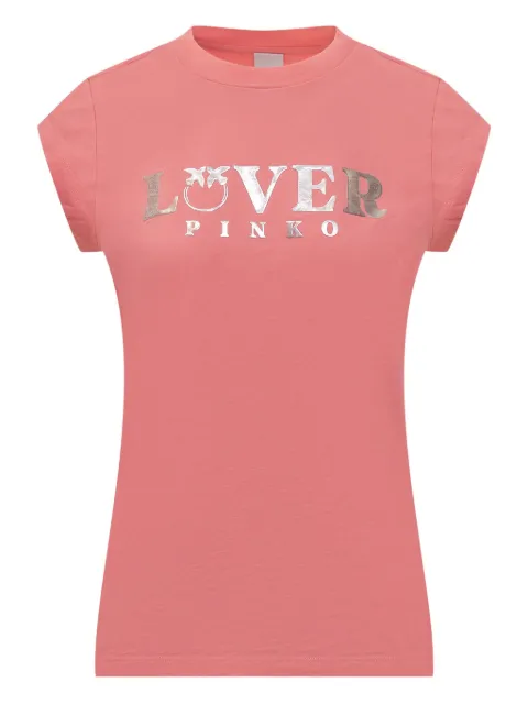 PINKO T-Shirt mit Logo-Prägung