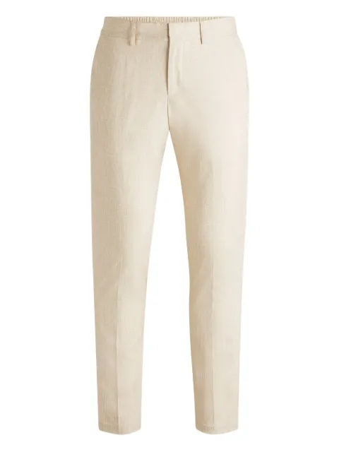 BOSS elasticated-waistband trousers