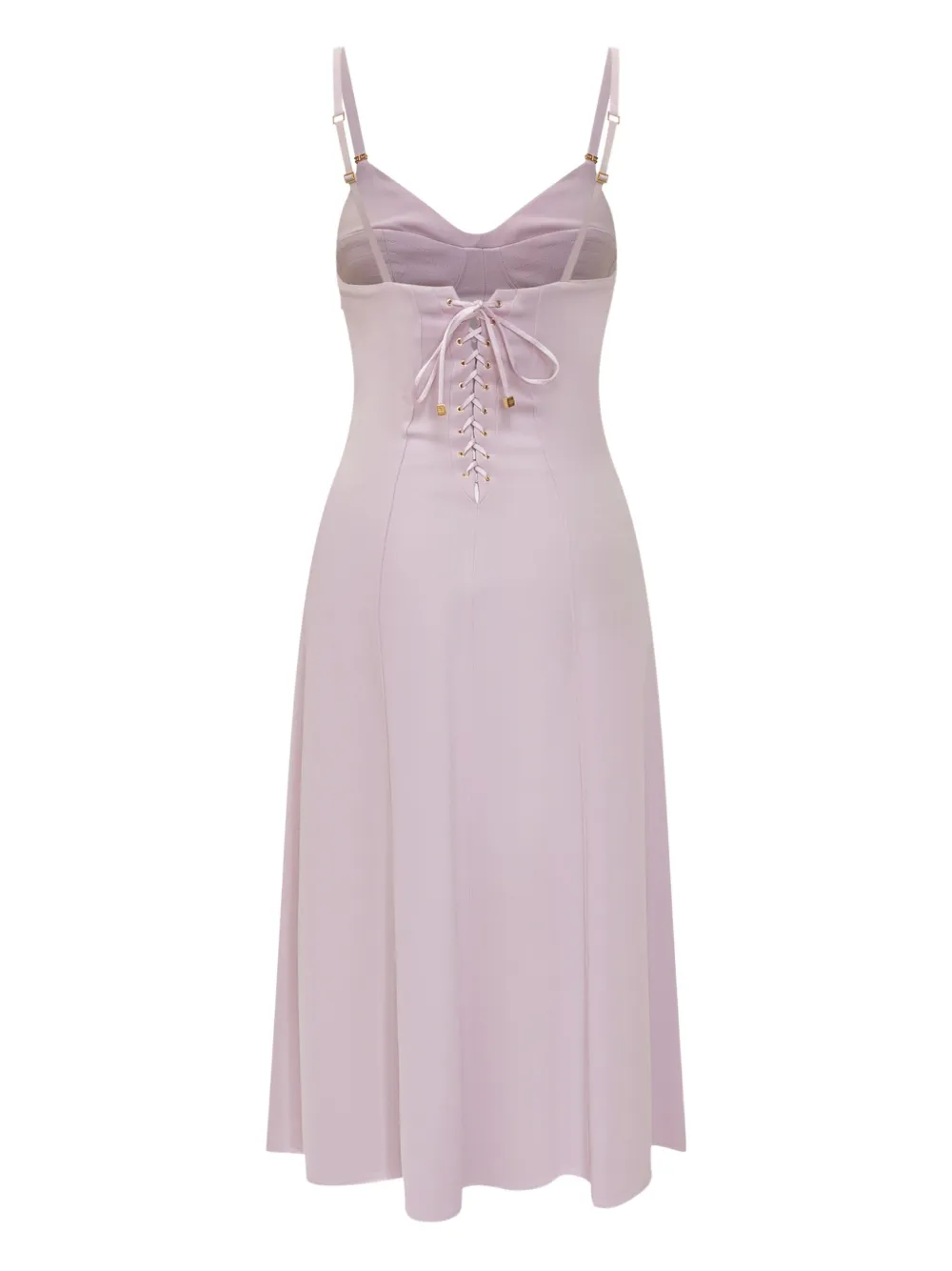 Elisabetta Franchi Midi-jurk met veters Roze