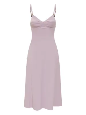 ERISABETTA FRANCHI ミディドレス ノースリーブ スリット 完売必至♡】ELISABETTAFRANCHI ウール ミディドレス