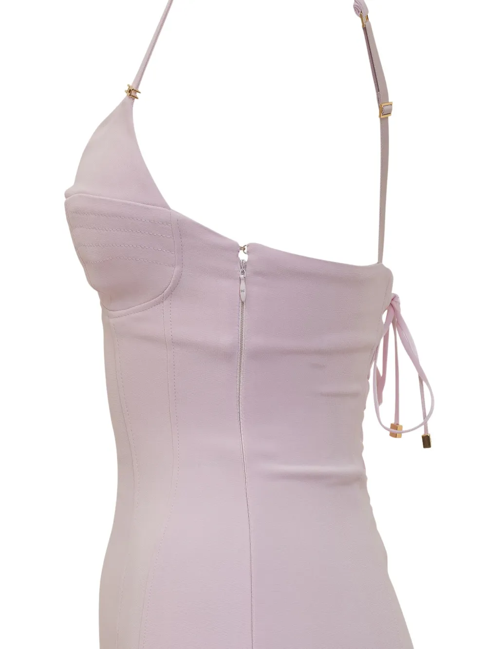 Elisabetta Franchi Midi-jurk met veters Roze