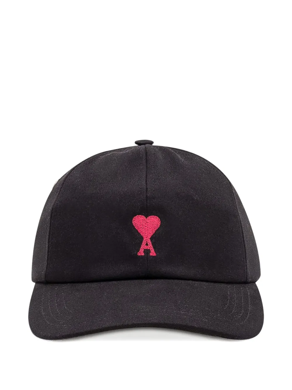 AMI Paris Ami De Coeur embroidery baseball cap Zwart