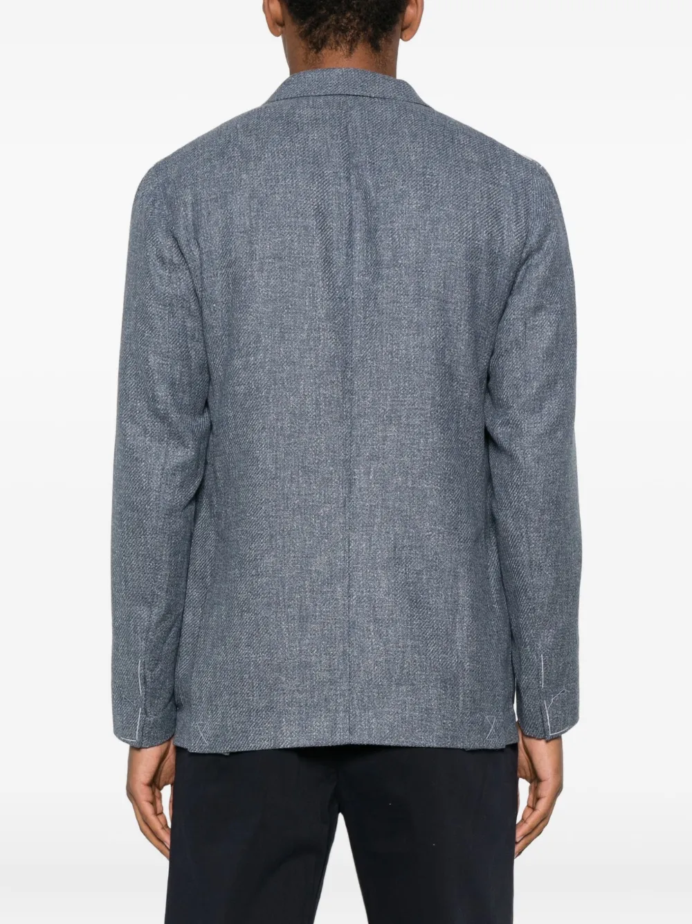 Eleventy two-button patch-pocket blazer Blauw
