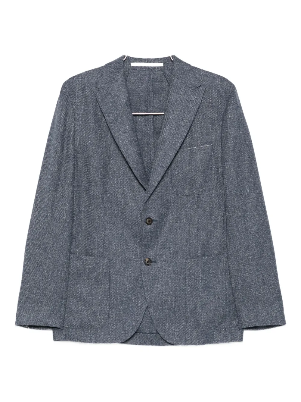 Eleventy two-button patch-pocket blazer Blauw