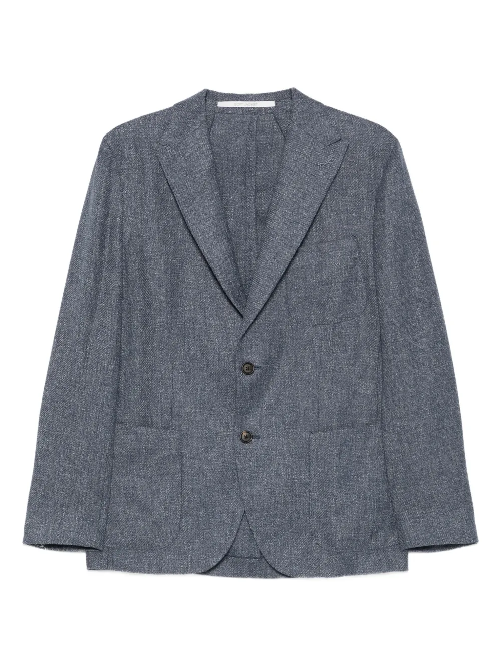 Eleventy two-button patch-pocket blazer Blauw