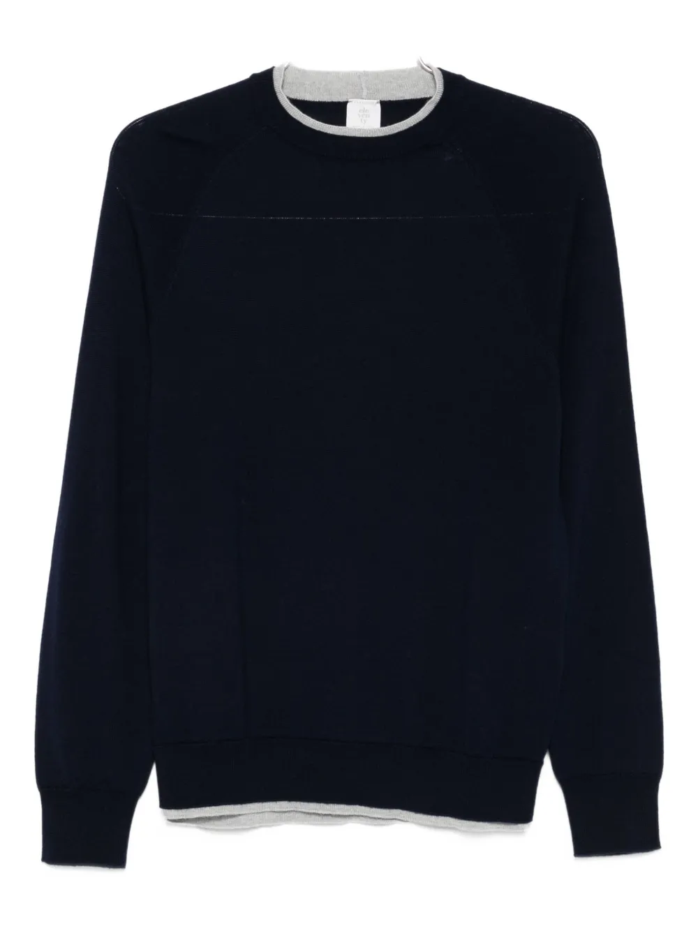 Eleventy raglan-sleeve wool sweater Blauw