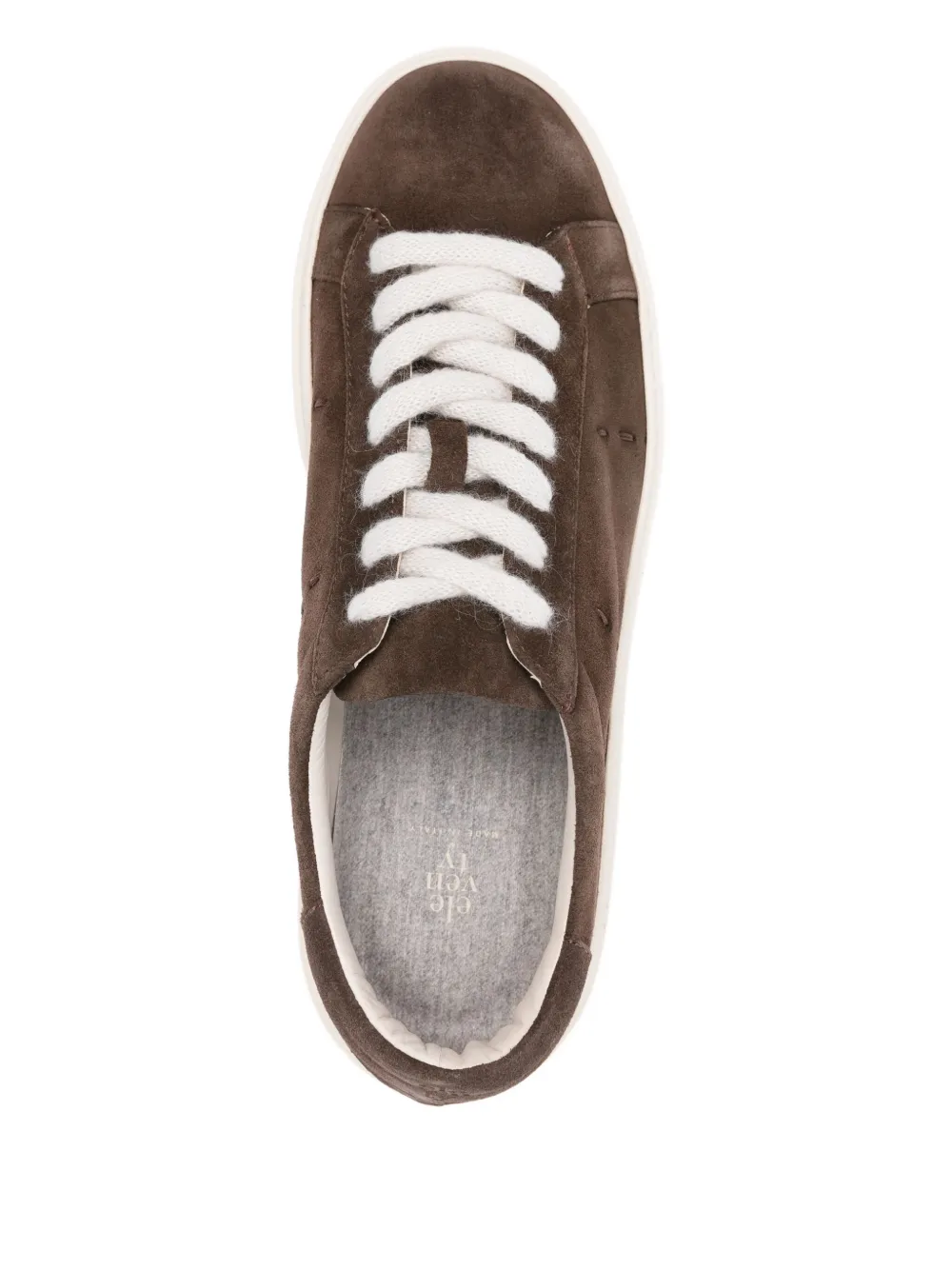 Eleventy suede sneakers Brown
