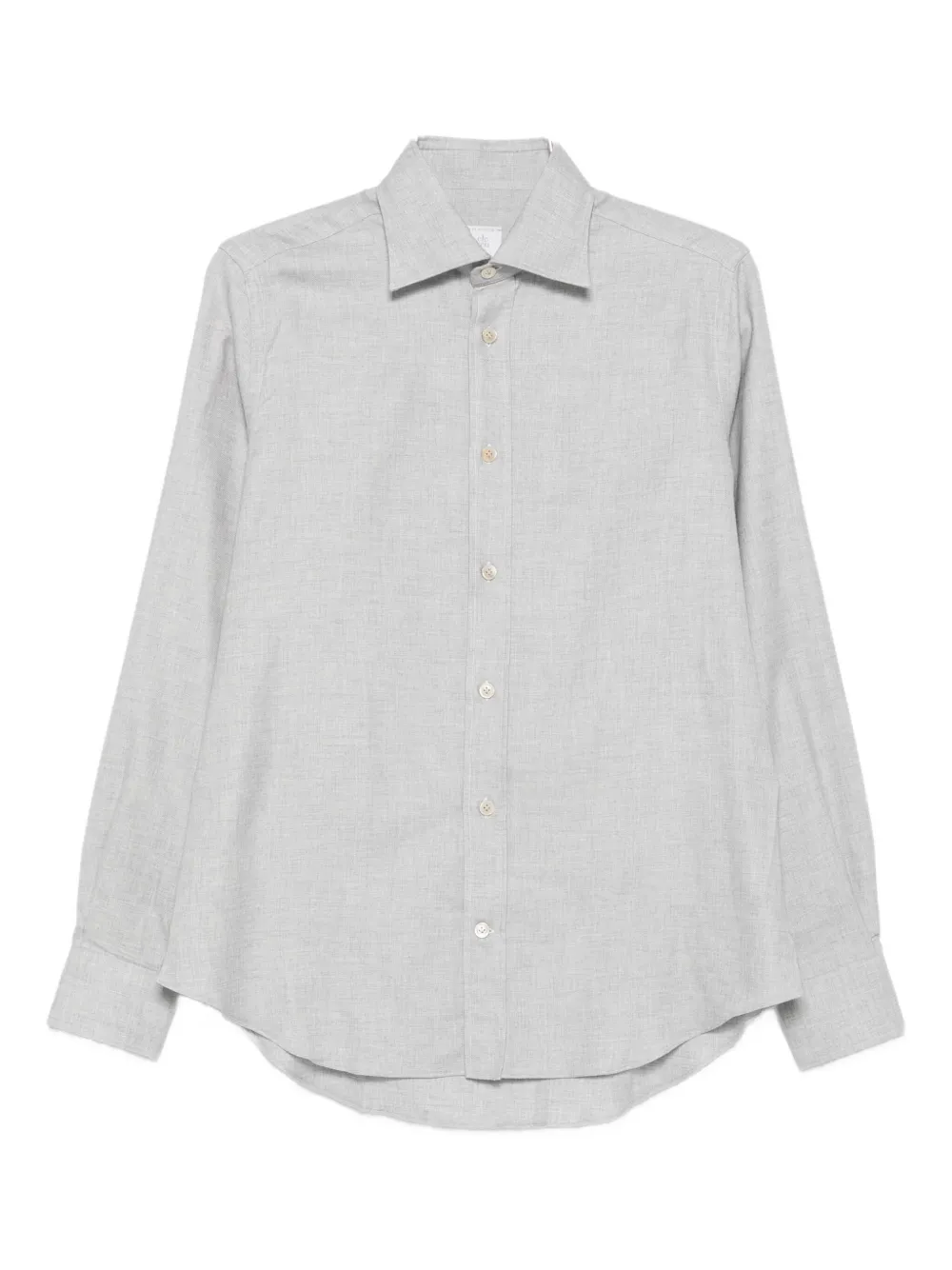 Eleventy long-sleeve button-up shirt Blauw