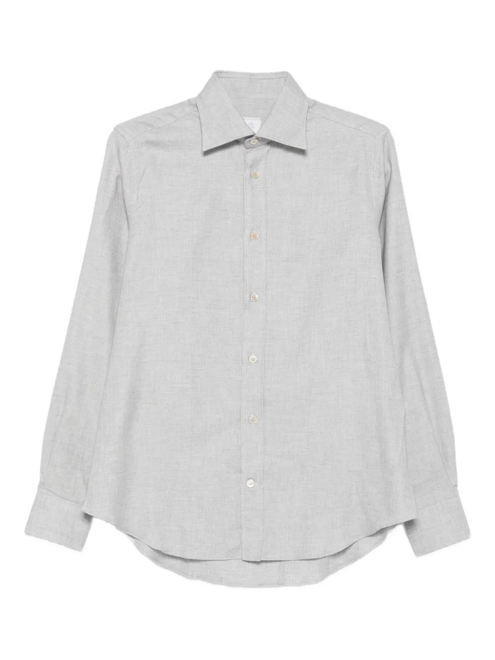 Eleventy long-sleeve button-up shirt Blauw
