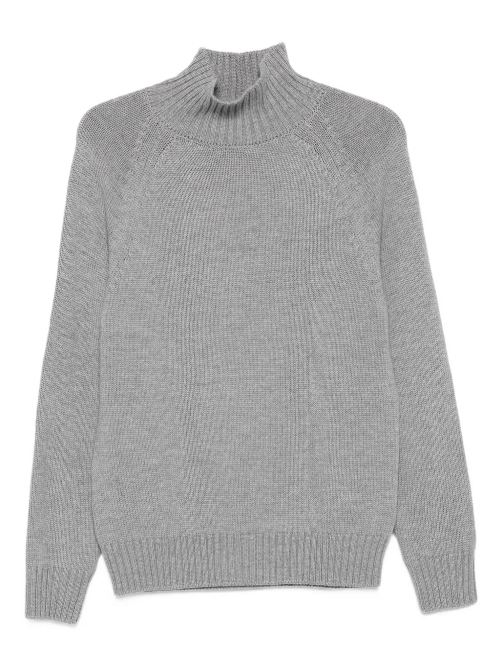 Eleventy high-neck raglan-sleeve sweater Grijs