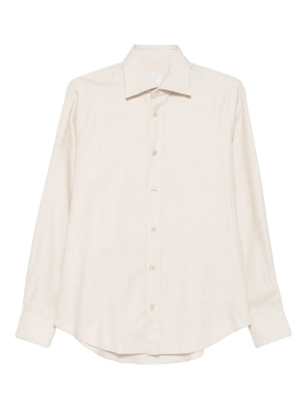 Eleventy long-sleeve button-up shirt Beige