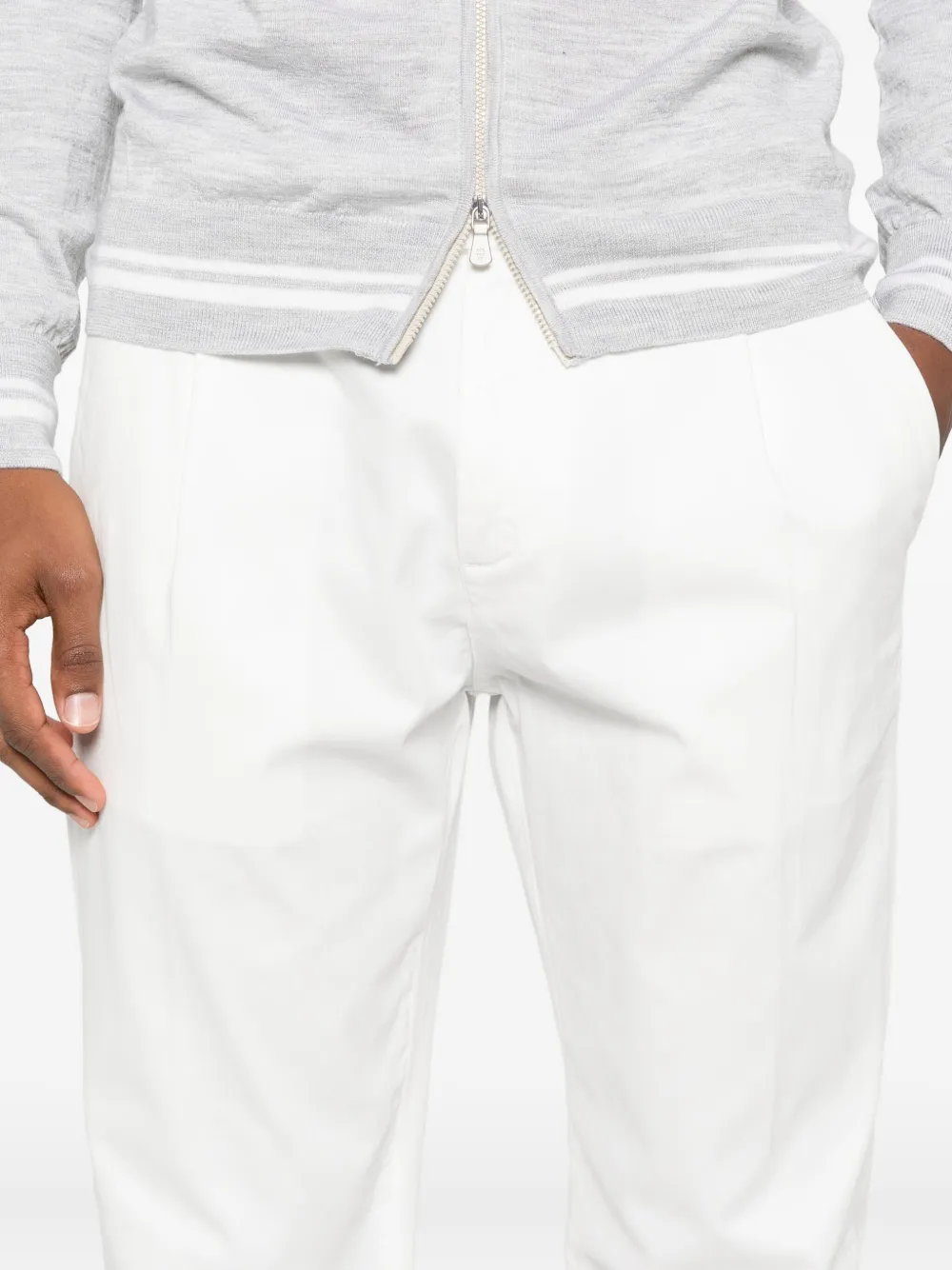 Eleventy pleated trousers Wit