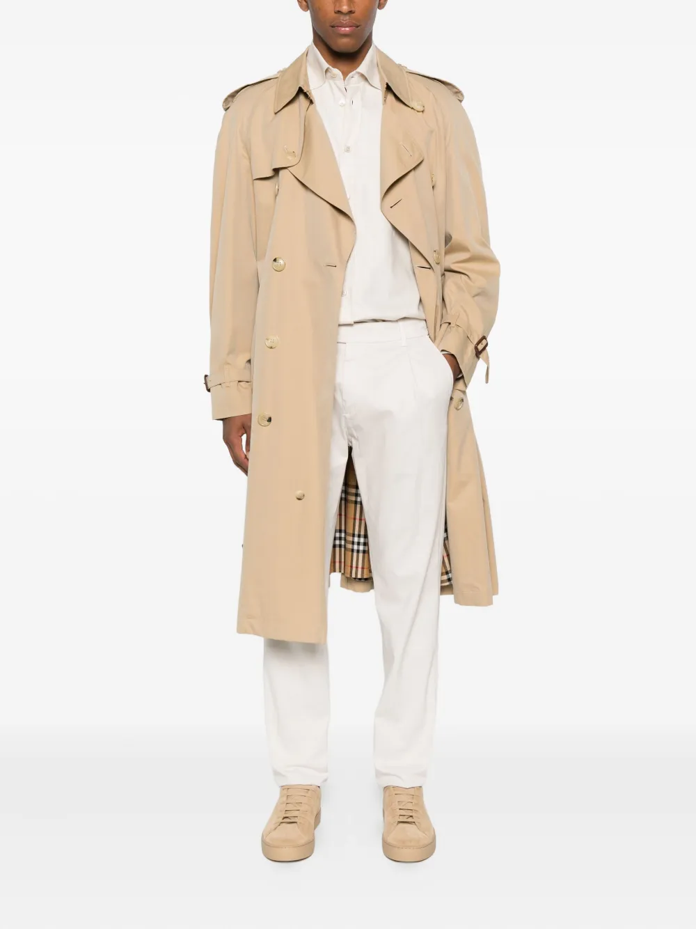 Eleventy pleated trousers Beige