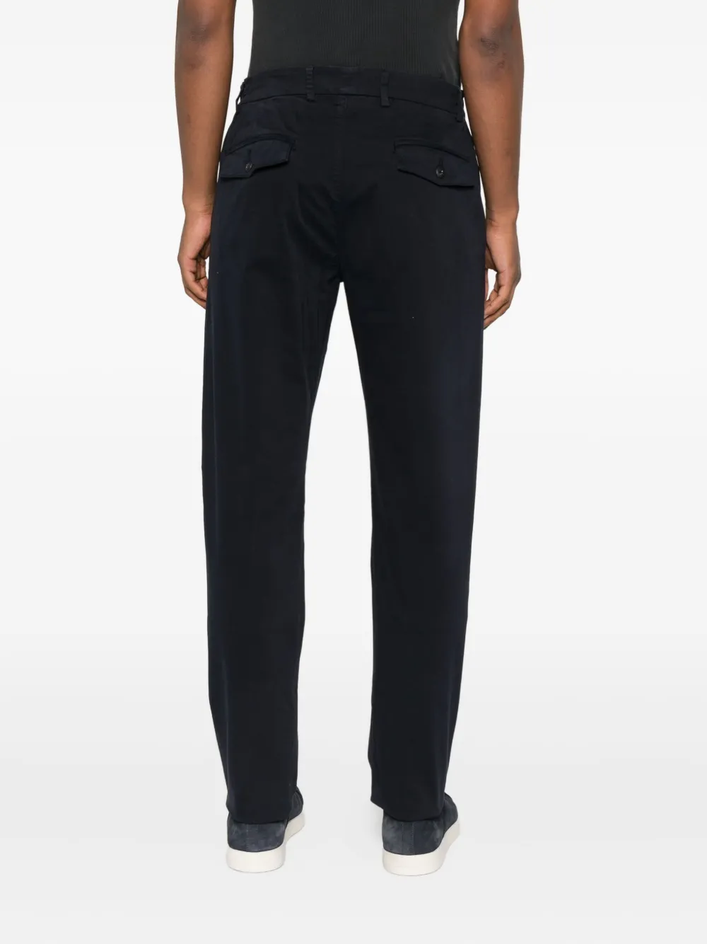 Eleventy elastic-waistband pocket trousers Blauw