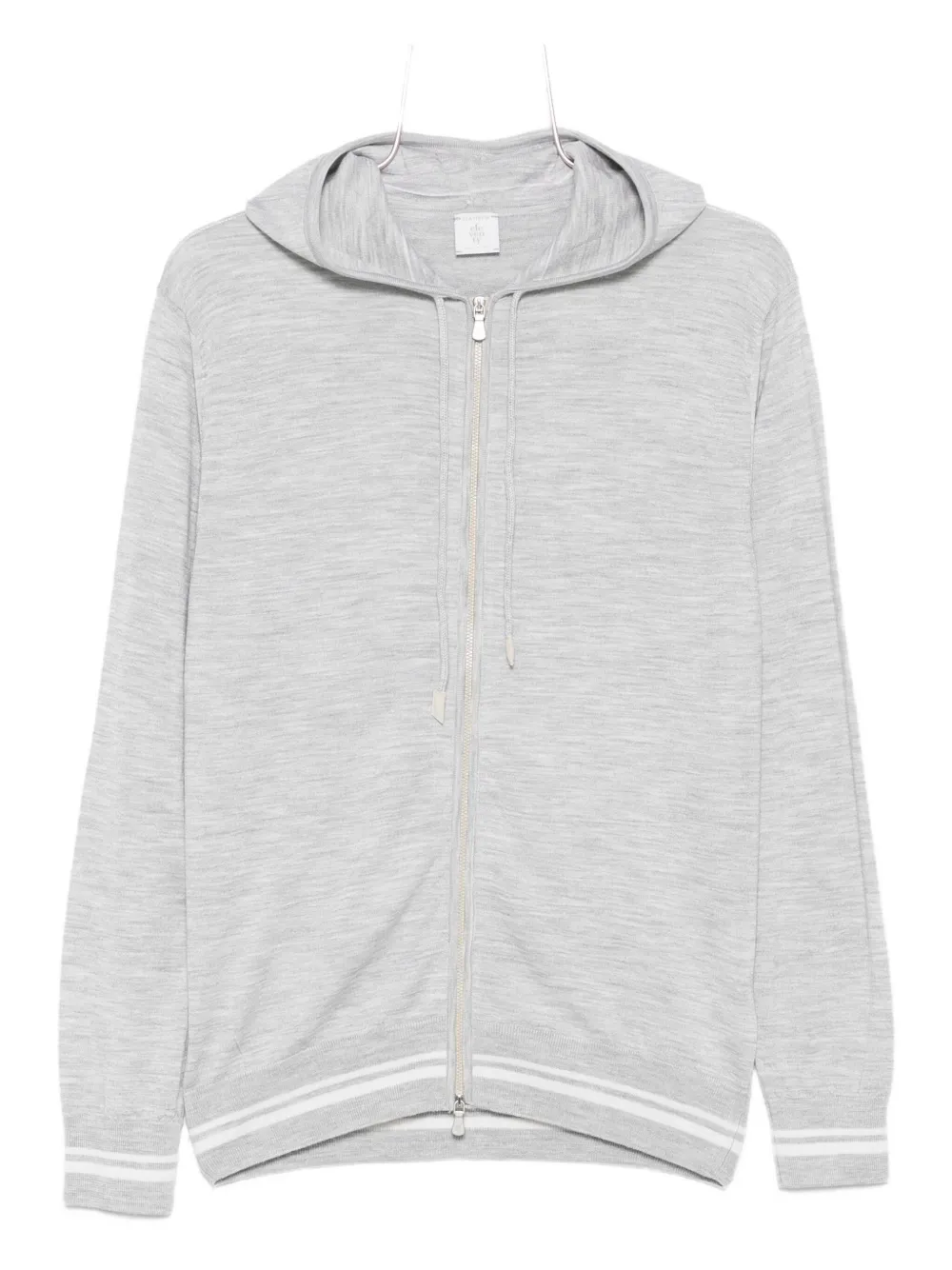Eleventy hooded zip-up sweater - グレー Eleventy hooded zip-up sweater - グレー