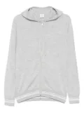 Eleventy hooded zip-up sweater - Grey