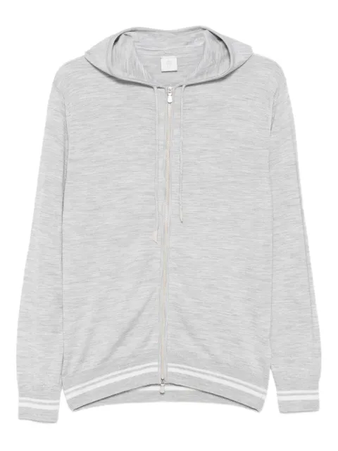 Eleventy hooded zip-up sweater