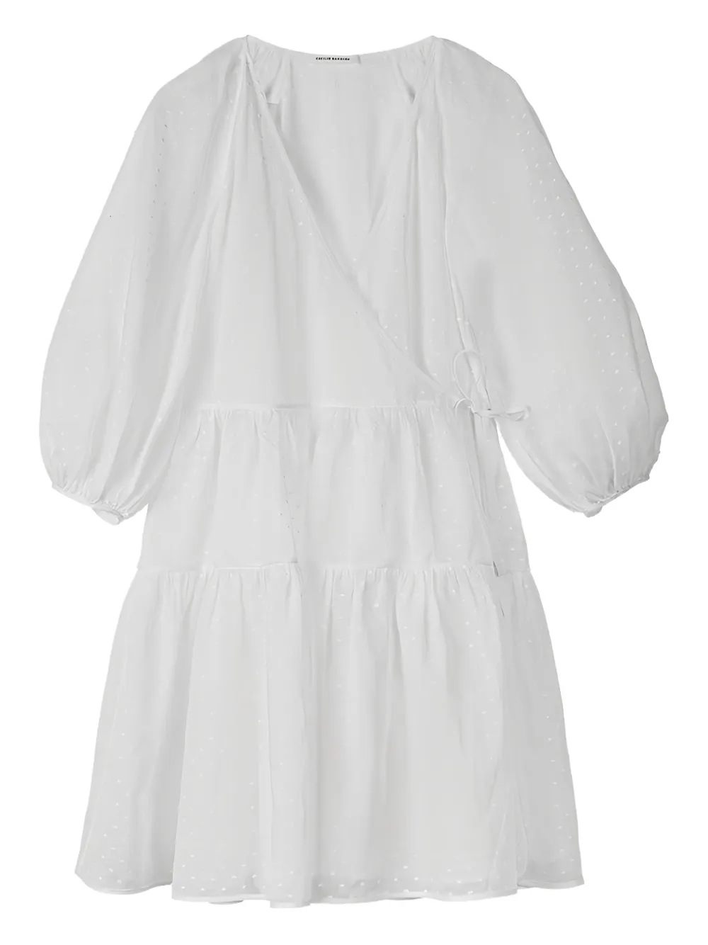 Cecilie Bahnsen Mirabelle wrap-effect dress Wit