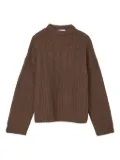 Cecilie Bahnsen cable-knit ribbed sweater - Brown