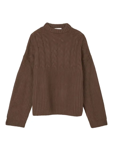 Cecilie Bahnsen cable-knit ribbed sweater