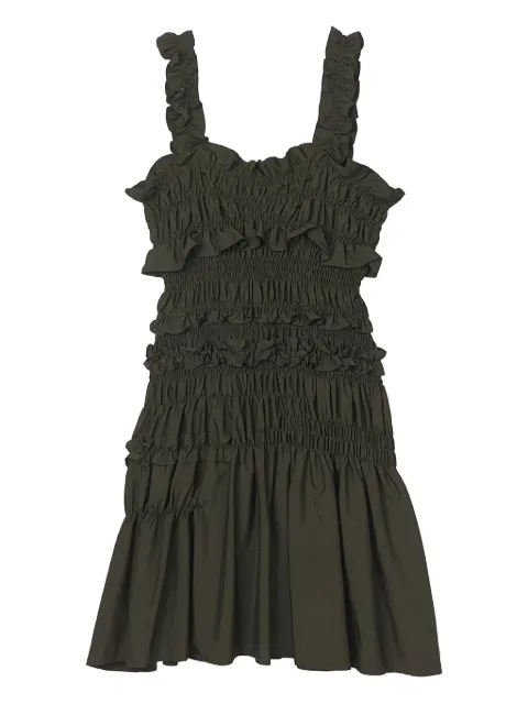 Cecilie Bahnsen smocked ruffled dress