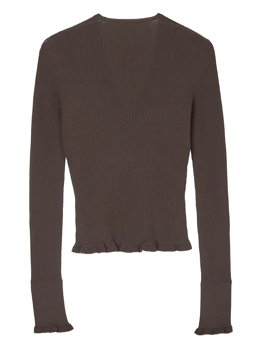 Cecilie Bahnsen Bessie ruffled cardigan Bruin