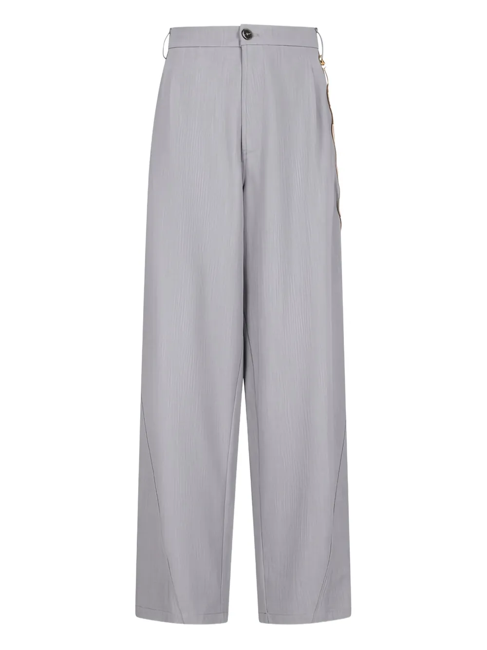 DARKPARK chain-detailed straight trousers Grijs